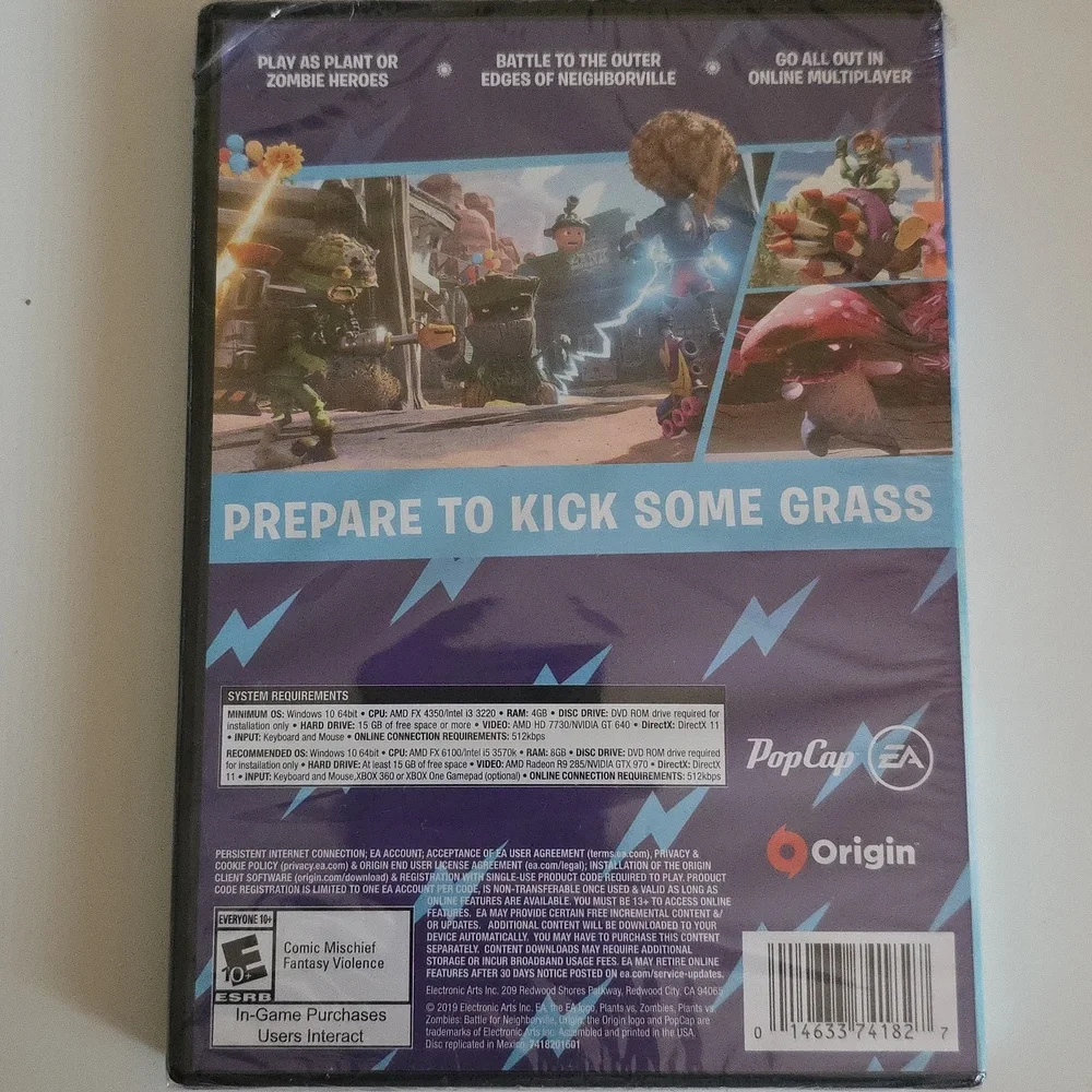 Planets Vs Zombies Battle for Neighborville Video Game PC DVD New Sealed
